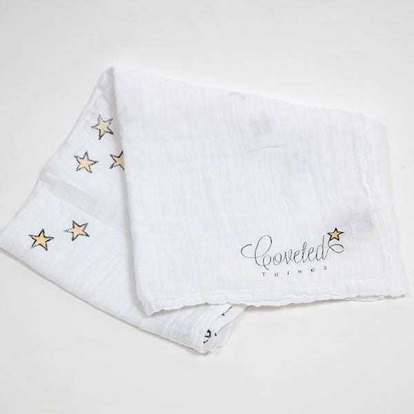 オーガニックコットン モスリンスワドルScarf Crown