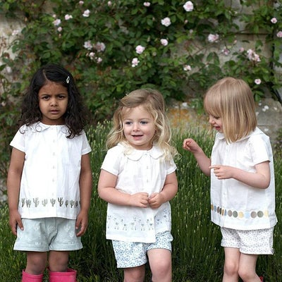 【SALE／40%OFF】オーガニックコットン キッズショートパンツ Flower