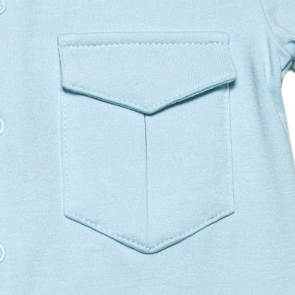【SALE／50%OFF】オーガニックコットン ベビーショートオール（半袖）Little Business