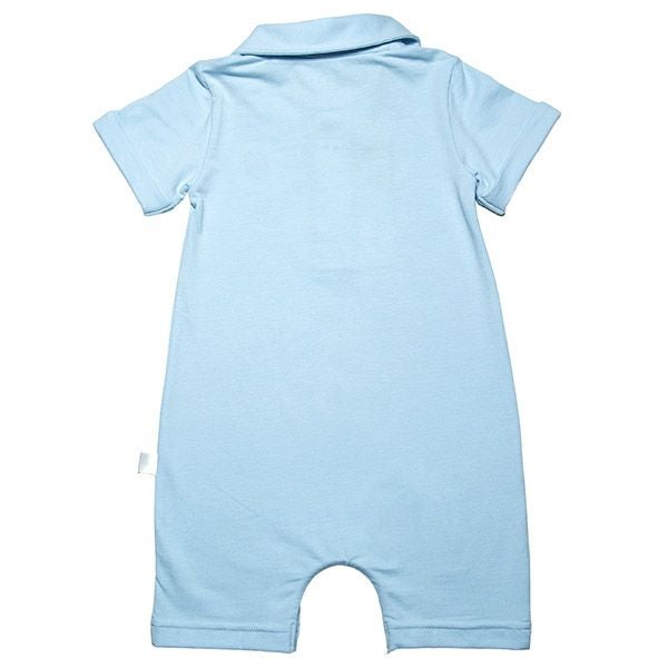 【SALE／50%OFF】オーガニックコットン ベビーショートオール（半袖）Classic 3 Button