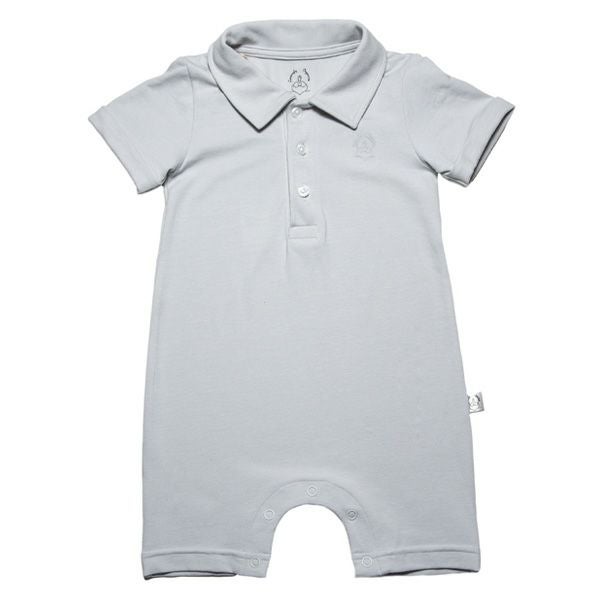 【SALE／50%OFF】オーガニックコットン ベビーショートオール（半袖）Classic 3 Button