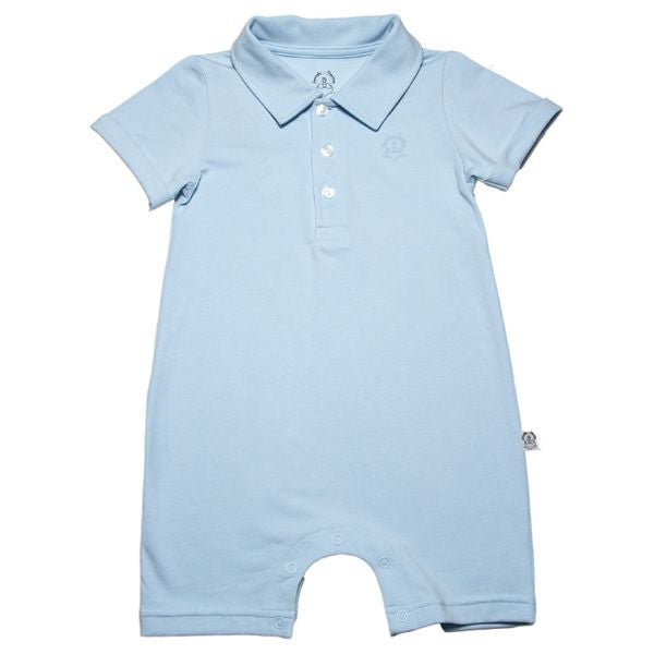 【SALE／50%OFF】オーガニックコットン ベビーショートオール（半袖）Classic 3 Button