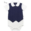 【SALE／50%OFF】オーガニックコットン ベビーロンパース（半袖）Young Gentleman