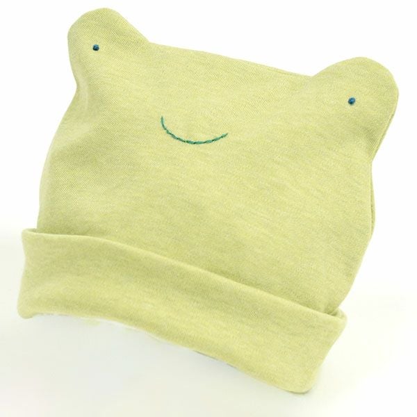 オーガニックコットン かえる キャップ