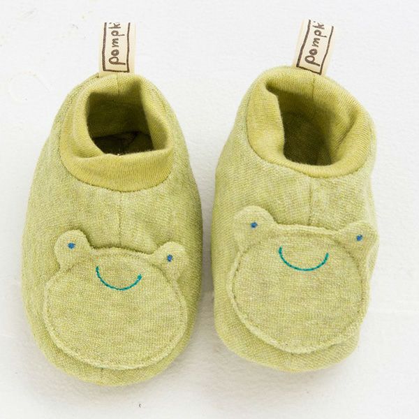 オーガニックコットン かえる ブーティ