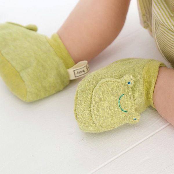 オーガニックコットン かえる ブーティ