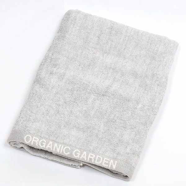 オーガニックコットン ロゴバスタオル 彩土染め