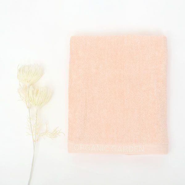 オーガニックコットン ロゴバスタオル 彩土染め