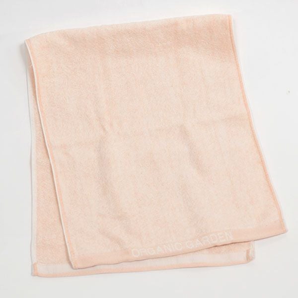 オーガニックコットン ロゴフェイスタオル 彩土染め