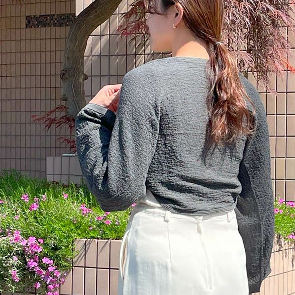 オーガニックコットン 五倍子染めアームカバーストール ナチュラルブラック