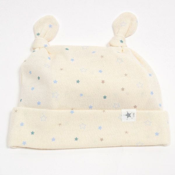 オーガニックコットン ベビー吊天竺 帽子 金平糖