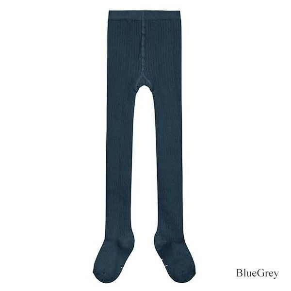 オーガニックコットン キッズ リブタイツ