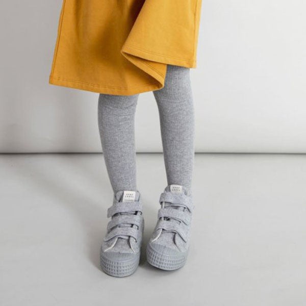 オーガニックコットン キッズ リブタイツ