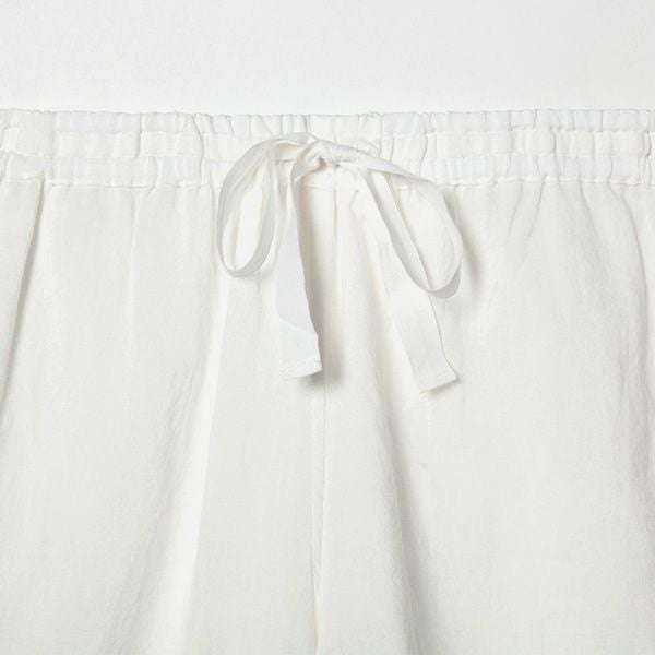 オーガニックコットン＆リネン さらさらパジャマ ホワイト M