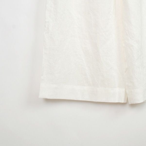 オーガニックコットン＆リネン さらさらパジャマ ホワイト M