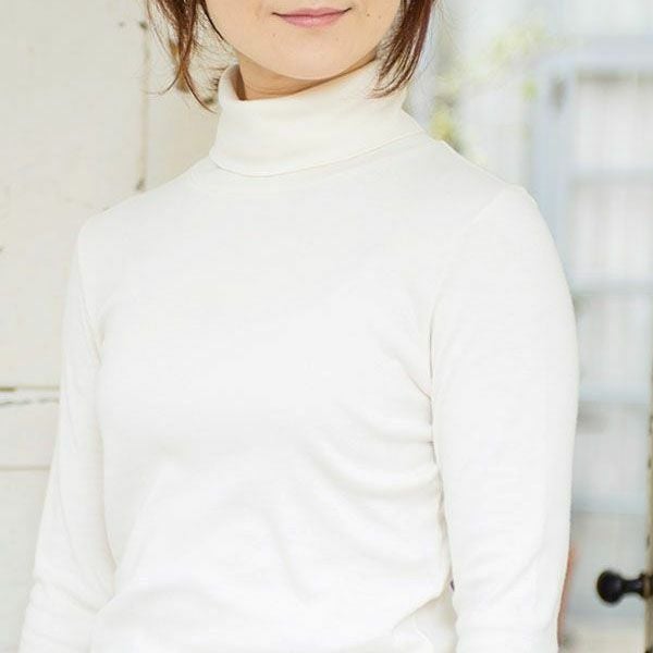 オーガニックコットン ハイネックTシャツ（長袖）