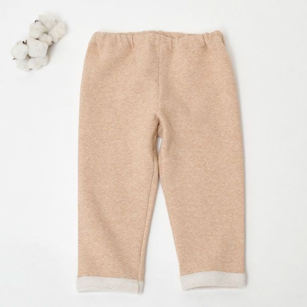 オーガニックコットン キッズ裏起毛パンツ