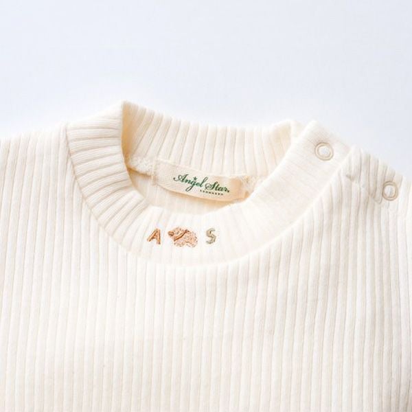 オーガニックコットン ベビーやわらかリブTシャツ(長袖)