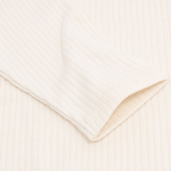 オーガニックコットン ベビーやわらかリブTシャツ(長袖)