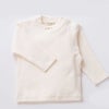 オーガニックコットン ベビーやわらかリブTシャツ(長袖)