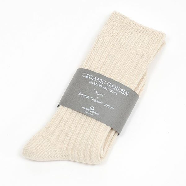 オーガニックコットン ヤク＆スーピマリブソックス