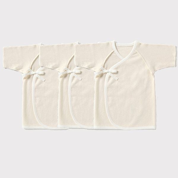 オーガニックコットン 22世紀ベビー 短肌着3枚セット50-60