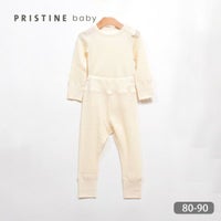 オーガニックコットン ベビー ワッフル長袖パジャマ 80-90