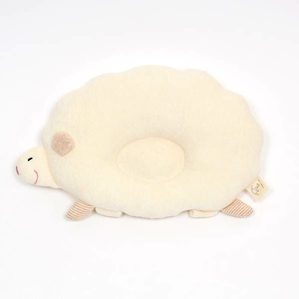オーガニックコットン ひつじのベビーまくら 生成り