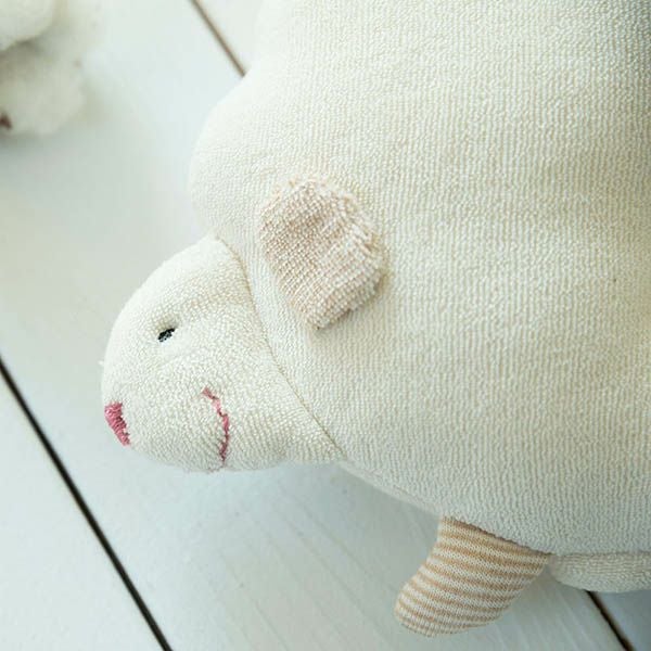 オーガニックコットン ひつじのベビーまくら 生成り