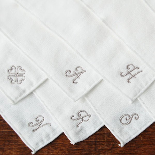オーガニックコットン イニシャルミニタオル（ケース入り）