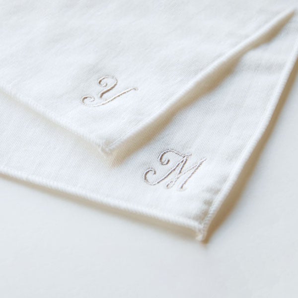 オーガニックコットン イニシャルミニタオル（ケース入り）