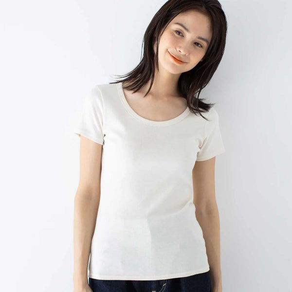オーガニックコットン ベーシック クルーネックTシャツ（半袖）