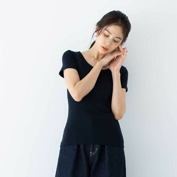 オーガニックコットン ベーシック クルーネックTシャツ（半袖）