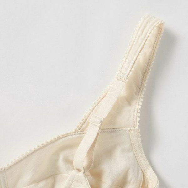 オーガニックコットン ハッピーエンブロイダリーレースブラ