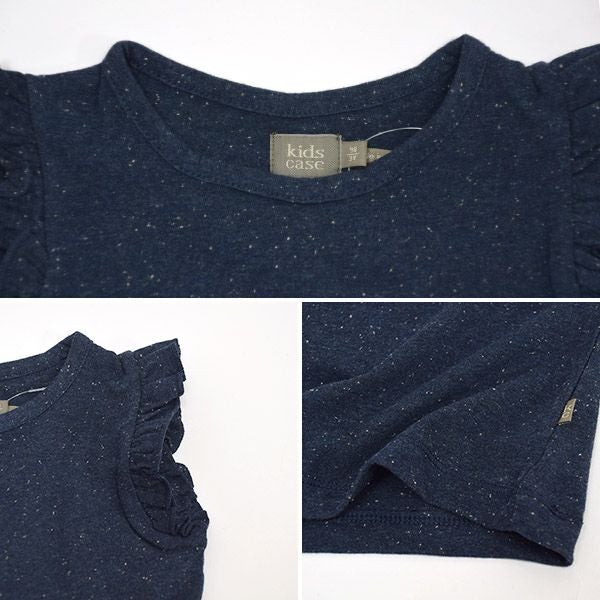 オーガニックコットン キッズフリルスリーブTシャツ Hunter