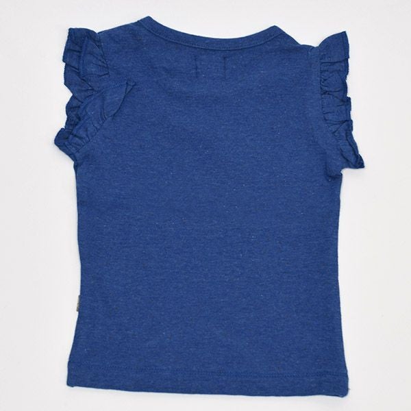 オーガニックコットン キッズフリルスリーブTシャツ Hunter