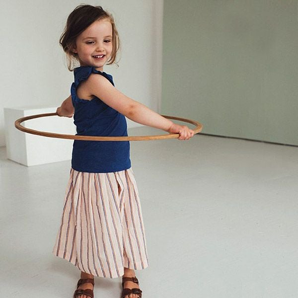 オーガニックコットン キッズフリルスリーブTシャツ Hunter