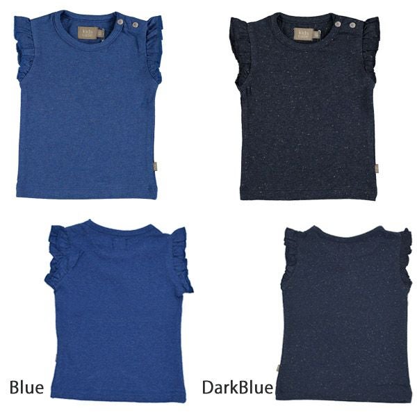 オーガニックコットン ベビーフリルスリーブTシャツ Hunter