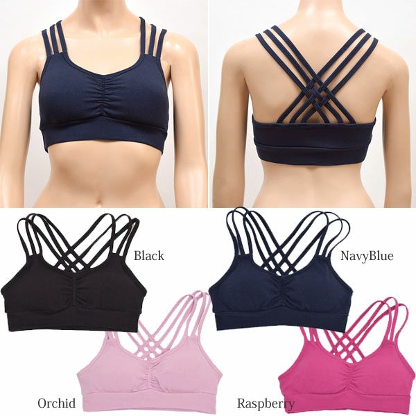 オーガニックコットン トリプルストラップアクティブブラ