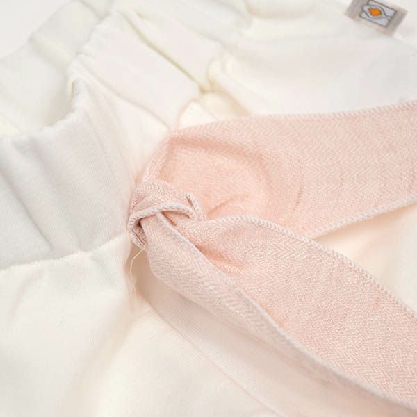 【SALE／30%OFF】オーガニックコットン ベビーリボン付きパンツ