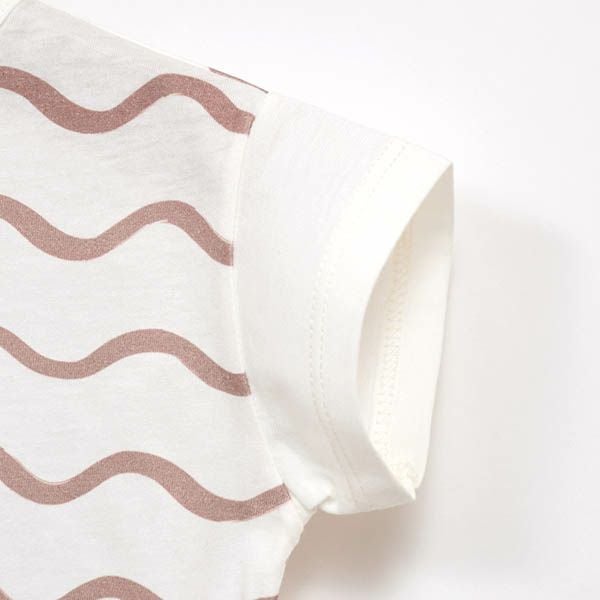 【SALE／30%OFF】オーガニックコットン ベビーTシャツ Onde(半袖)