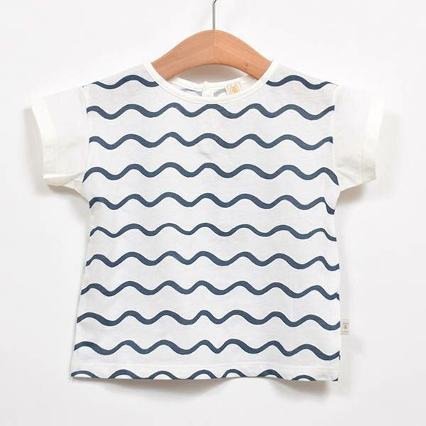 【SALE／30%OFF】オーガニックコットン ベビーTシャツ Onde(半袖)