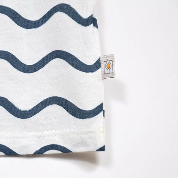 【SALE／30%OFF】オーガニックコットン ベビーTシャツ Onde(半袖)