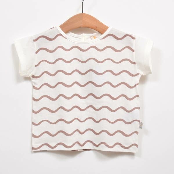 【SALE／30%OFF】オーガニックコットン ベビーTシャツ Onde(半袖)