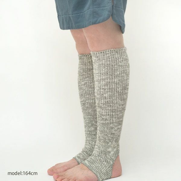 オーガニックコットン 綿100％ かかとあきウォーマー