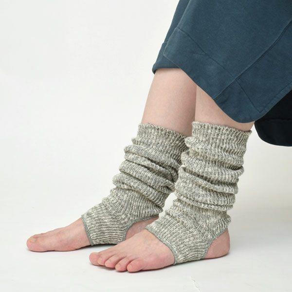 オーガニックコットン 綿100％ かかとあきウォーマー