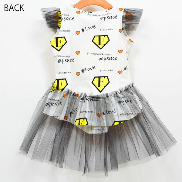 【SALE／80%OFF】オーガニックコットン ベビー チュールチュニック WONDER White 9-18m