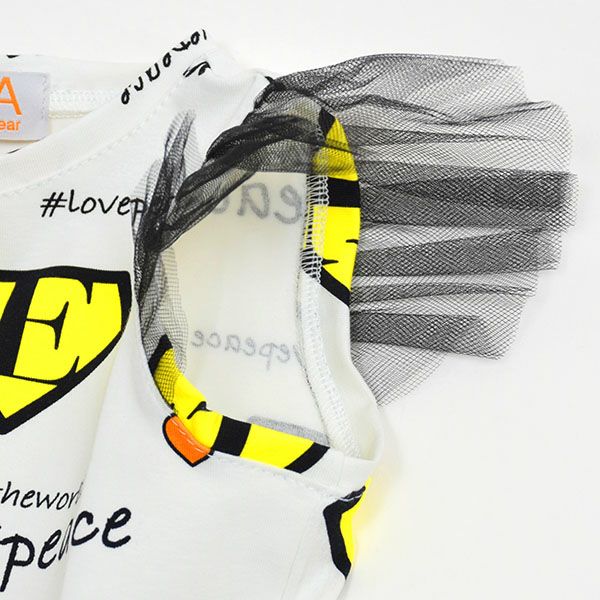 【SALE／80%OFF】オーガニックコットン ベビー チュールチュニック WONDER White 9-18m