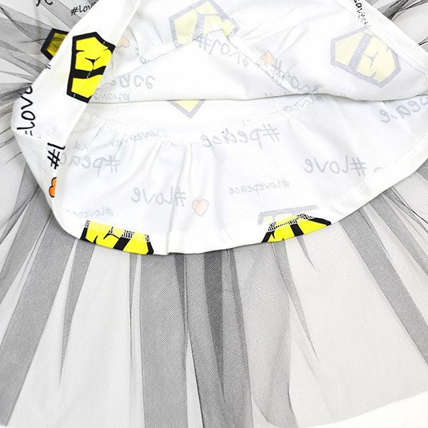 【SALE／80%OFF】オーガニックコットン ベビー チュールチュニック WONDER White 9-18m