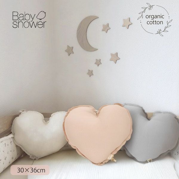 オーガニックコットン クッションピロー HEART